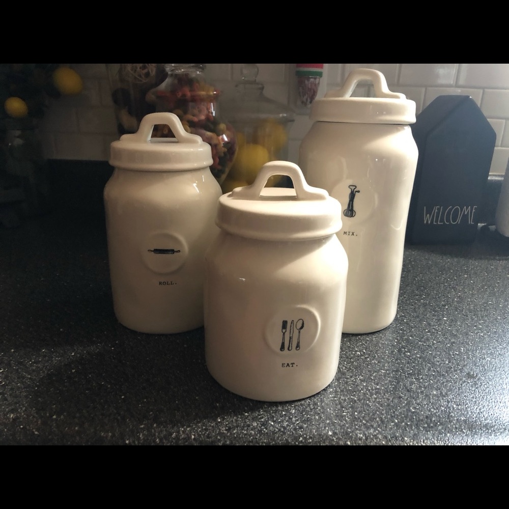 Rae Dunn kitchen canisters Set of 3
